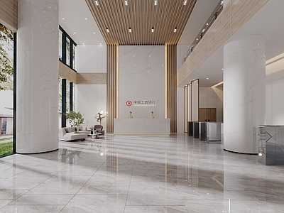 现代公司大堂