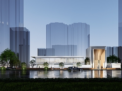 现代售楼处建筑
