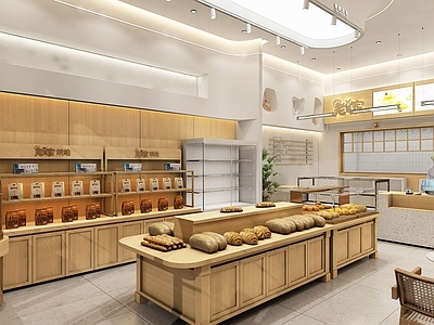 现代甜品面包店