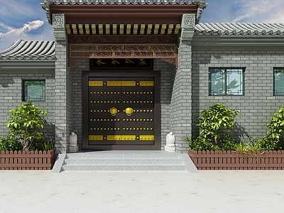 中式入口大门