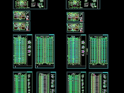 现代高层住宅楼施工图