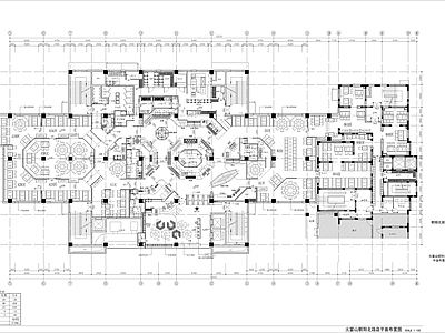 宴山大悦诚餐饮店平面施工图 施工图
