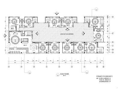 北京四合院餐厅平面图 施工图