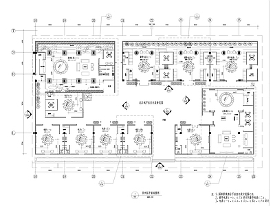 苏州园餐厅平面图 施工图