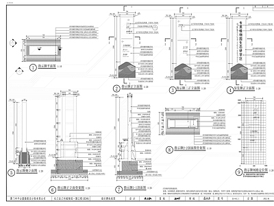 现代指示牌 解说牌施工图 景观小品