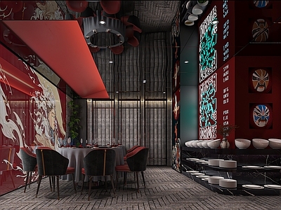 工业风火锅店