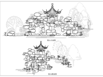 假山置石 图库 假山