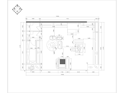 小型服装店CAD 施工图