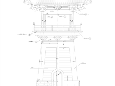钟鼓楼建筑 施工图