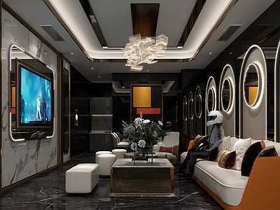 现代KTV包间 包厢