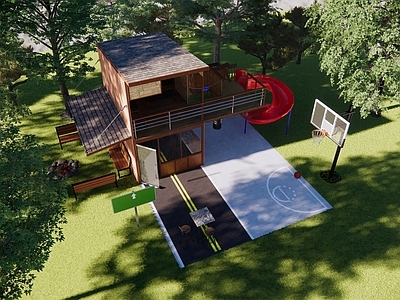 现代游客中心 海边度假小屋