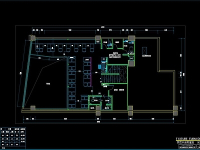 米线饺子店内装CAD 施工图