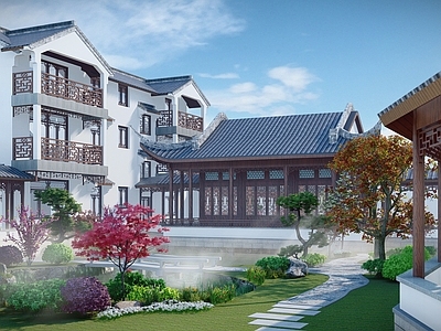 新中式古建筑