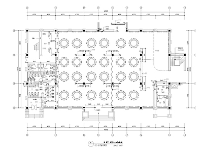 中餐厅大堂区施工图 施工图