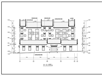 新中式徽式建筑 施工图