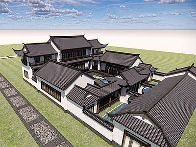 中式四合院建筑