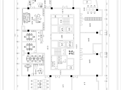 现代简约1200平箱包城 施工图