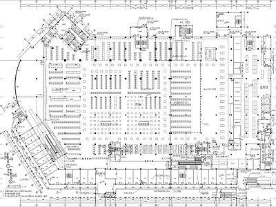 大型超市卖场综合楼建筑 施工图 展销厅