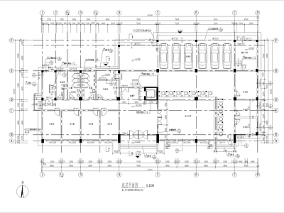 多层办公楼建筑图 施工图