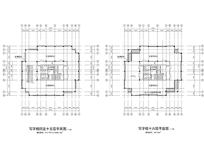 高层写字楼建筑设计 施工图