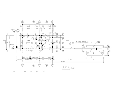 公司传达室建筑 施工图