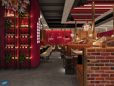 工业风火锅店