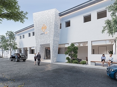 现代酒店门头门面