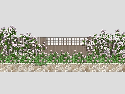 3D藤本植物 绿植墙
