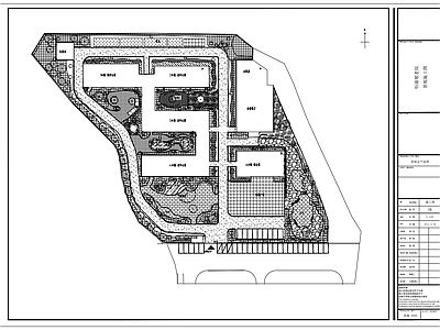 居民区景观 施工图 居住区景观