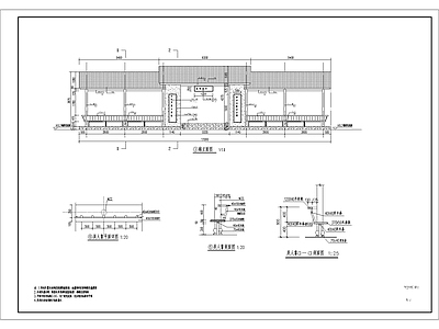 中式廊架 施工图