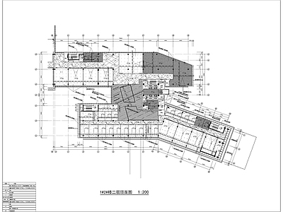 杭州办公空间平面图 施工图