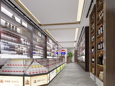 新中式烟酒商店