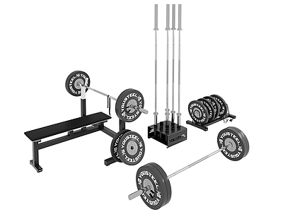 健身器材 卧推器 杠铃