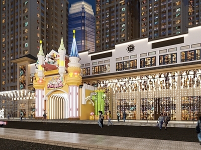 现代商业建筑门头