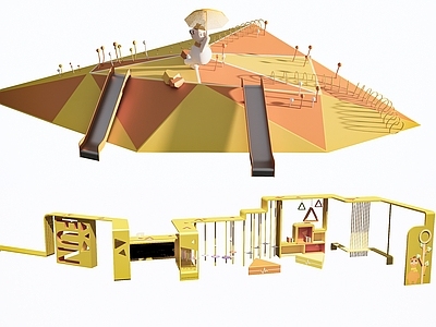 儿童游乐设施组合 儿童滑梯 儿童互动装置器材