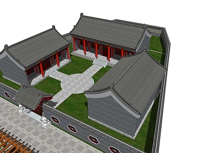 中式四合院 北京胡同 古建筑