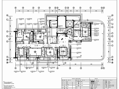 500㎡复式两层家装 施工图 公寓