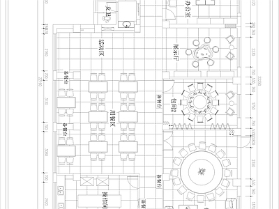 越秀路二楼会所 施工图