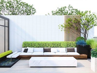 现代屋顶花园 露台花园