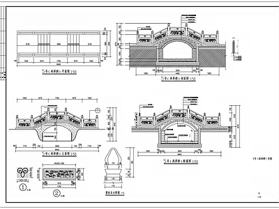 中式桥全套 施工图