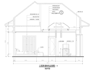 地中海风格别墅 施工图