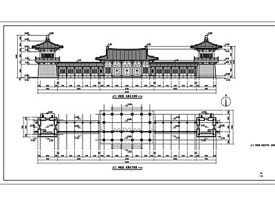 山门建筑 施工图