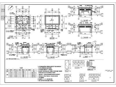 市政乡村公共卫生间厕所建筑 施工图