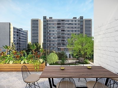 现代屋顶花园