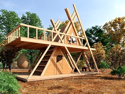 现代木屋 森林小屋 民宿 乡村营地