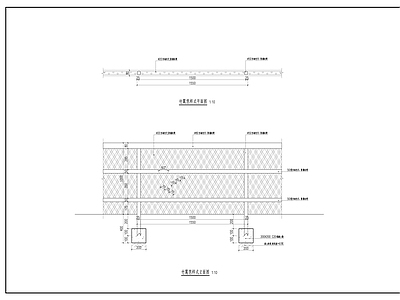 新农村菜园竹篱笆 施工图 景观小品