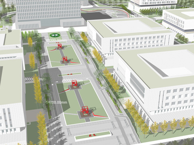 现代学校建筑 校园