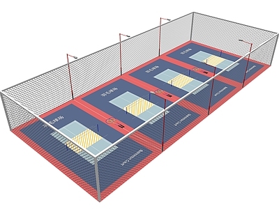 现代羽毛球场地 体育场地 运动场地