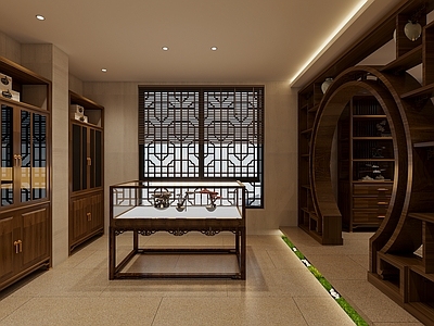 新中式灵芝专卖药店 办公室