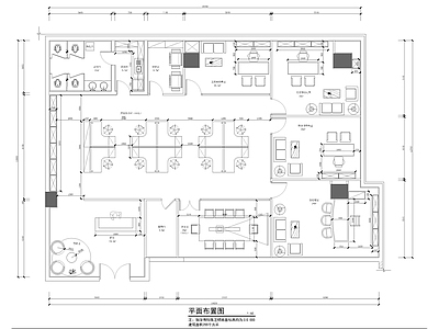 凯宾综合楼办公室平面图 施工图